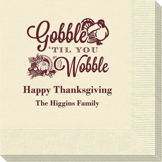 Gobble Til You Wobble Napkins