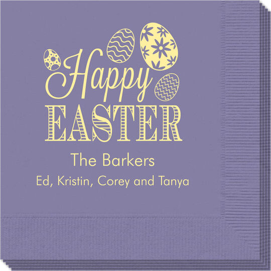 Happy Easter Eggs Napkins