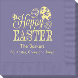 Happy Easter Eggs Napkins