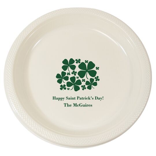 Clovers Plastic Plates