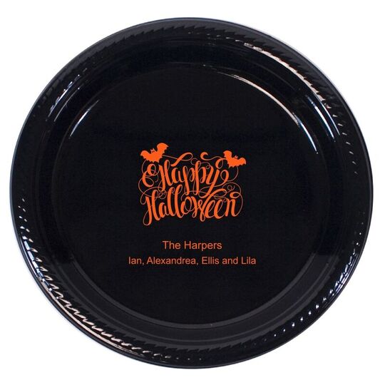 Happy Halloween Plastic Plates