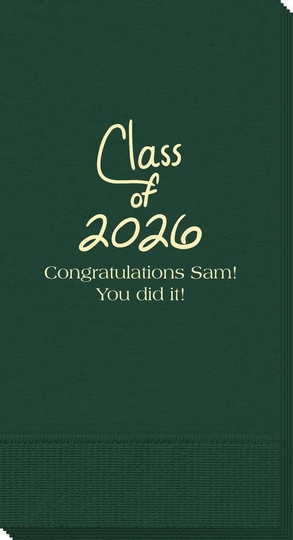 Fun Class of Calligraphy Guest Towels