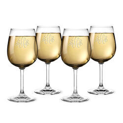 Maestro 12 oz. Stemmed Wine Glassware Set of 4