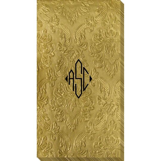 Diamond Monogram Carte Guest Towels