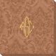 Diamond Monogram Carte Napkins Image 1 of 2