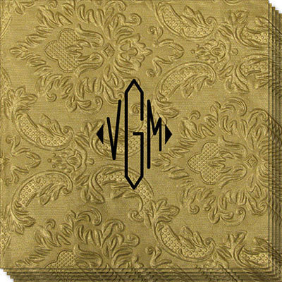 Diamond Monogram Carte Napkins