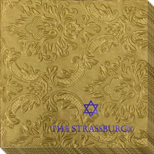 Little Star of David Carte Embossed Napkins