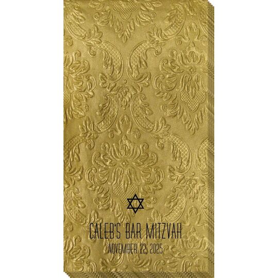 Little Star of David Carte Embossed Guest Towels