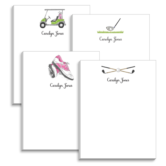 Golfing Ladies Mini Notepad Set