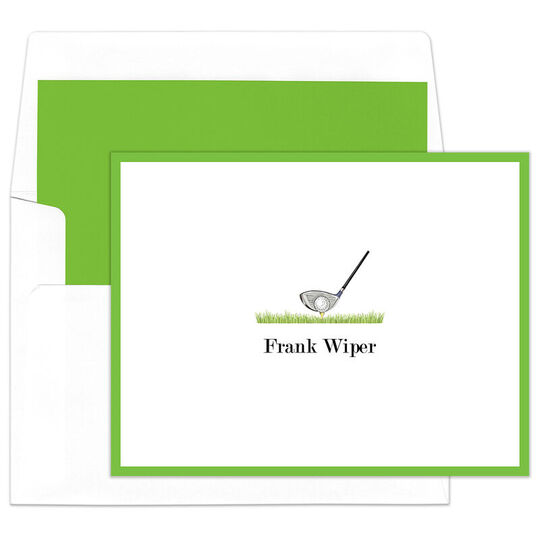 Golf Club Folded Note Cards