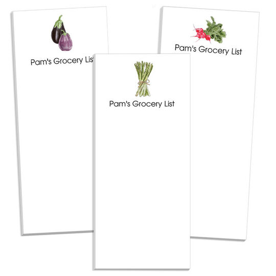Garden Vegetable Skinnie Notepads