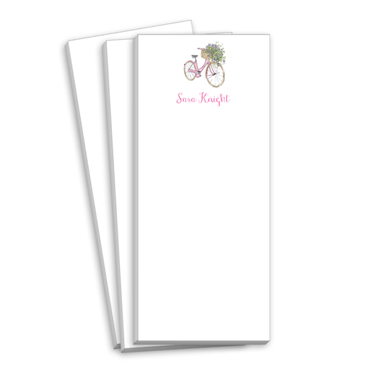 Pink Bicycle Skinnie Notepads
