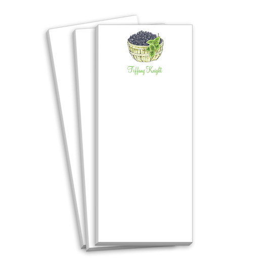 Basket of Blueberries Skinnie Notepads