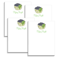 Basket of Blueberries Mini Notepads