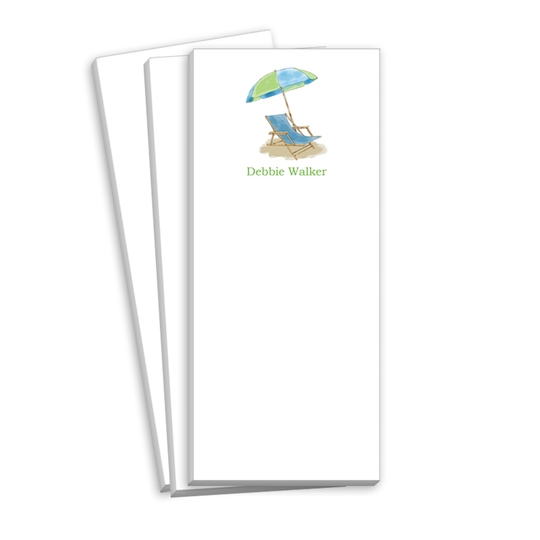 Beach Chair Skinnie Notepads