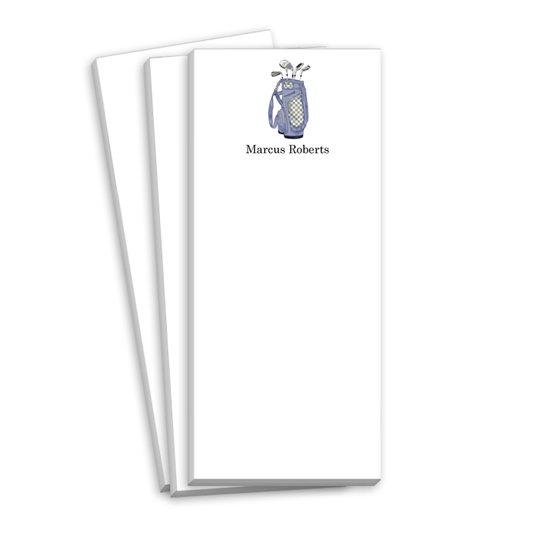 Golf Bag Skinnie Notepads