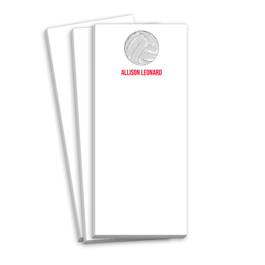 Volleyball Skinnie Notepads