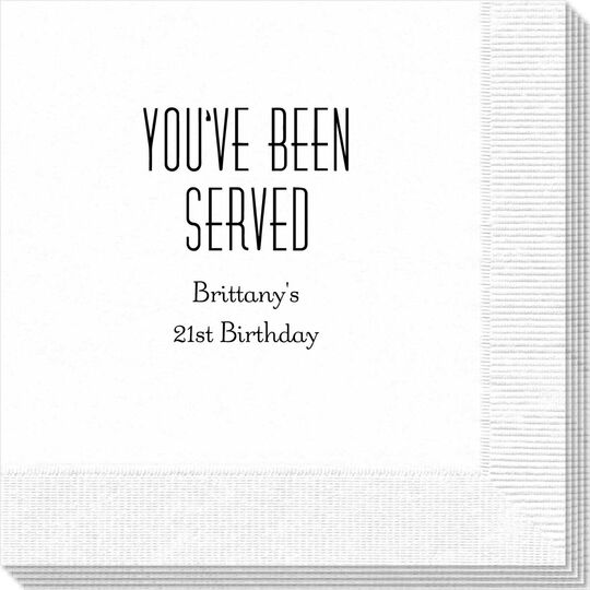 You've Been Served Napkins