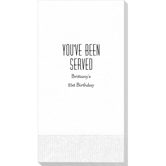 You've Been Served Guest Towels