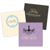 Custom Moire Napkins with Your 2-Color Artwork