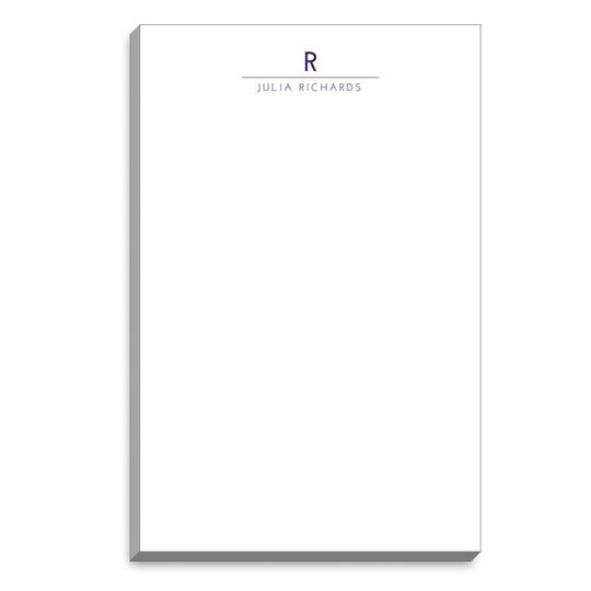 Modern Line And Name Notepads