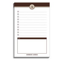 Brown Check List Notepads
