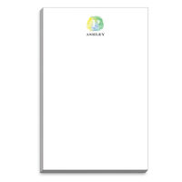 Blue Watercolor Initial Notepads