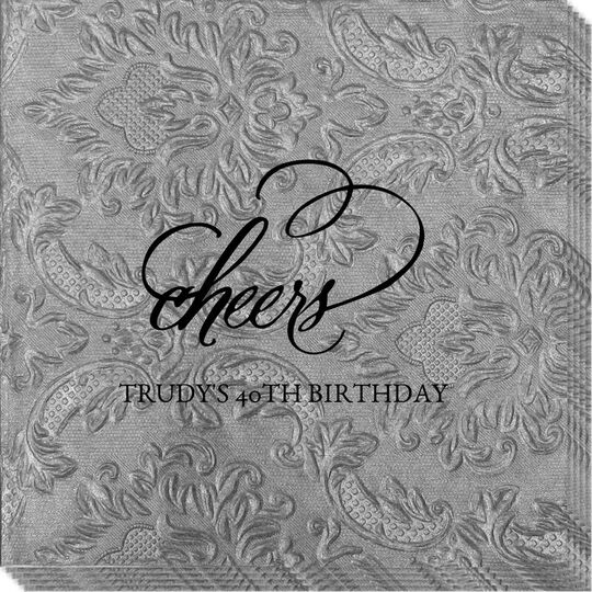 Refined Cheers Carte Embossed Napkins