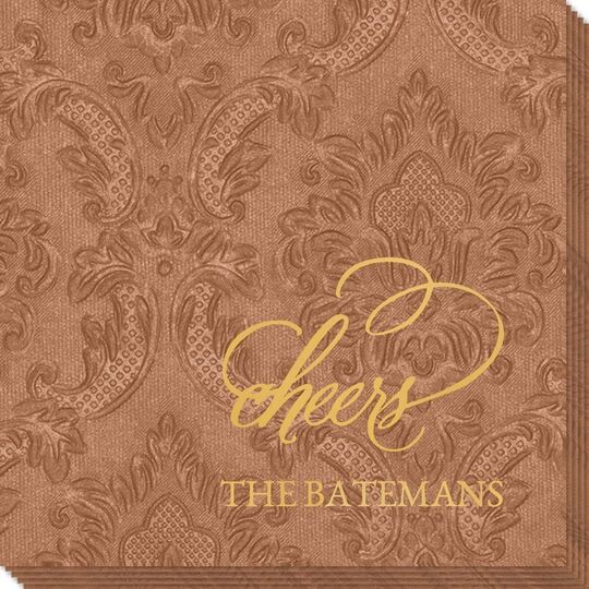 Refined Cheers Carte Embossed Napkins