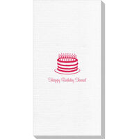 Sophisticated Birthday Cake Luxury Deville Guest Towels