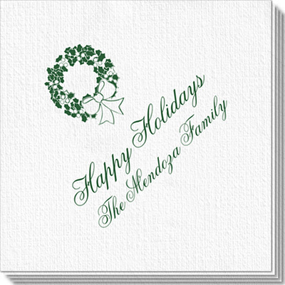 Traditional Wreath Luxury Deville Napkins