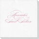 Romantic Script Luxury Deville Napkins Image 2 of 2