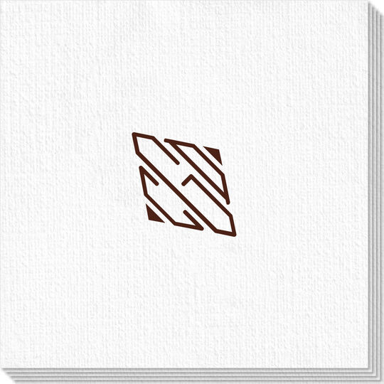 Shaped Diamond Monogram Deville Napkins