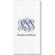 Large Script Monogram with Text Deville Guest Towels Image 1 of 3