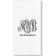 Large Script Monogram with Text Deville Guest Towels Image 2 of 3
