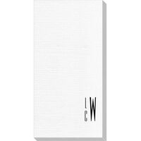 Your Skinny Stacked Initials Deville Guest Towels
