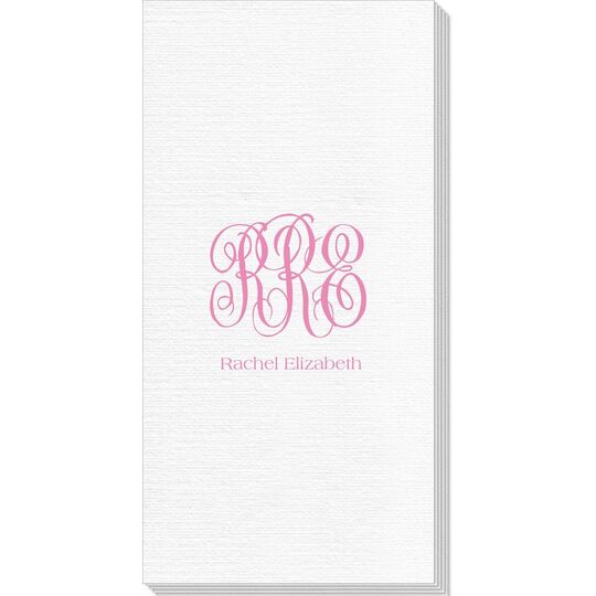 Script Monogram with Text Deville Guest Towels