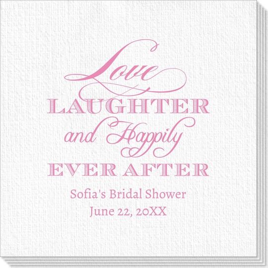 Love Laughter Ever After Deville Napkins