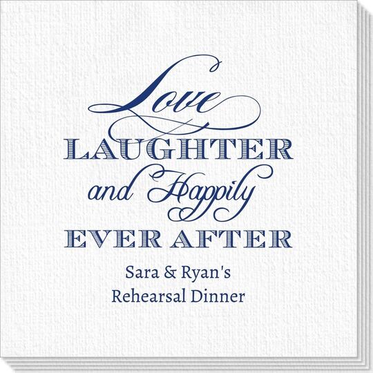 Love Laughter Ever After Deville Napkins