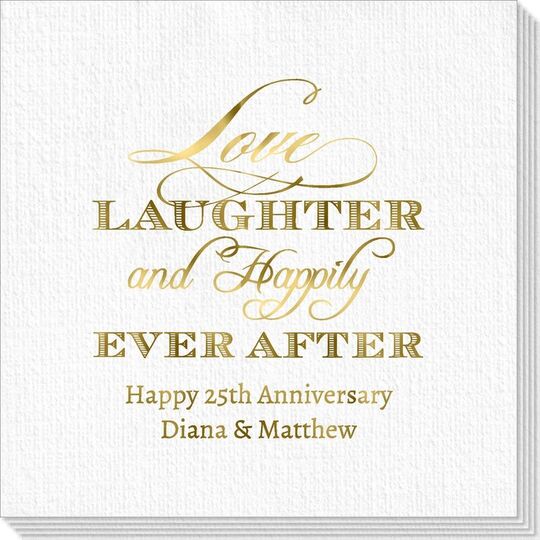 Love Laughter Ever After Deville Napkins