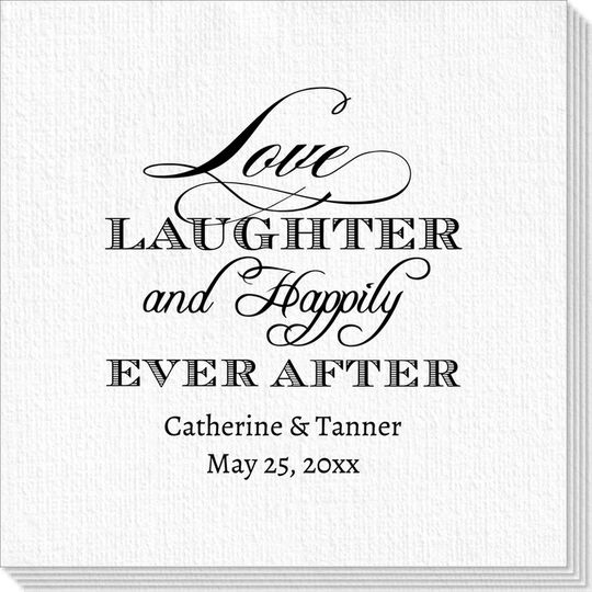 Love Laughter Ever After Deville Napkins
