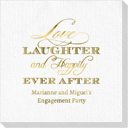 Love Laughter Ever After Deville Napkins