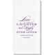 Love Laughter Ever After Deville Guest Towels Image 5 of 6