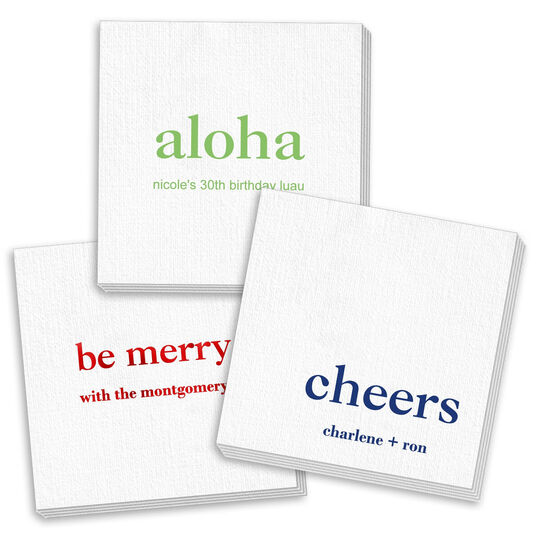 Design Your Own Big Word Deville Napkins