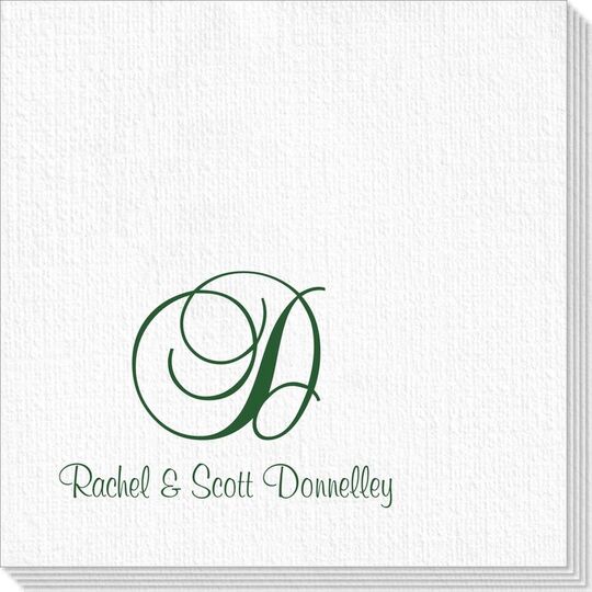 Elegant Initial Deville Napkins