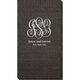 Large Script Monogram with Text Moire Guest Towels Image 1 of 2
