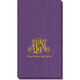 Script Monogram with Text Moire Guest Towels Image 2 of 2