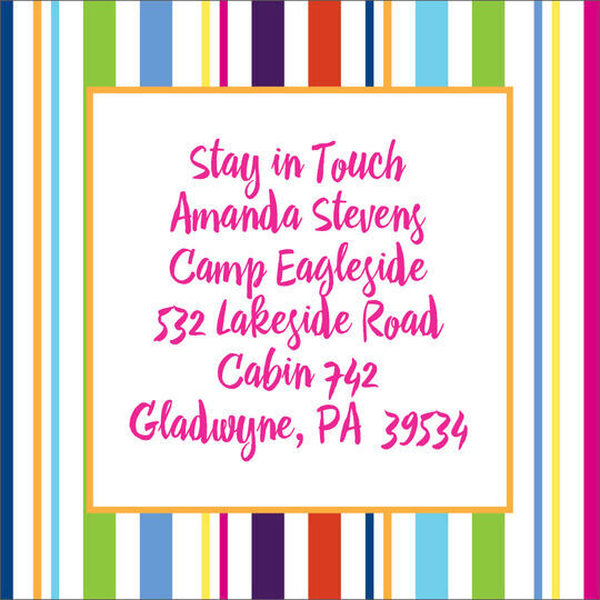 Multi Stripes Camp Calling Cards