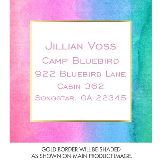 Pastel Watercolor Calling Cards