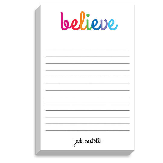 Believe Chunky Notepad